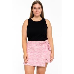 Stella Parker Pink Sangria Skort with Tie Detail - Size Large